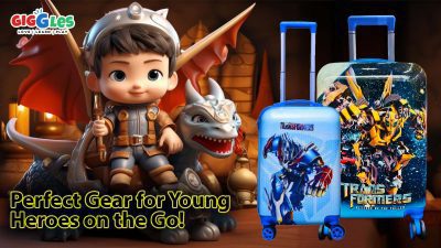 Giggles Transformers Kids Luggage and Fantasy Adventure Figure Set