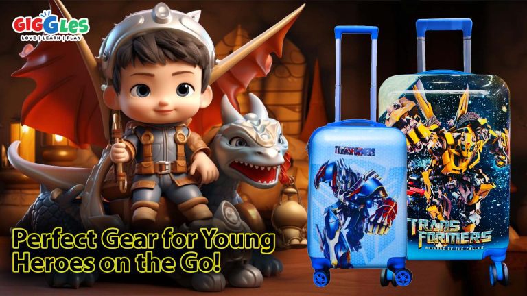 Giggles Transformers Kids Luggage and Fantasy Adventure Figure Set