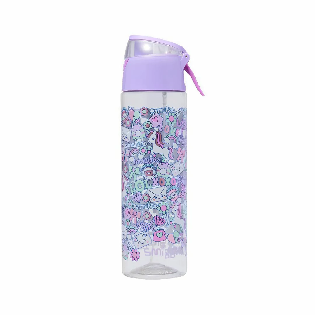 Giggles product edit (32) Smiggle BPA Free Water Bottle- Unicorn Design